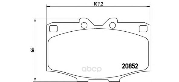 

Тормозные колодки дисковые brembo P83006
