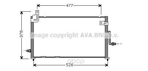 фото Радиатор охлаждения двигателя ava dw5044