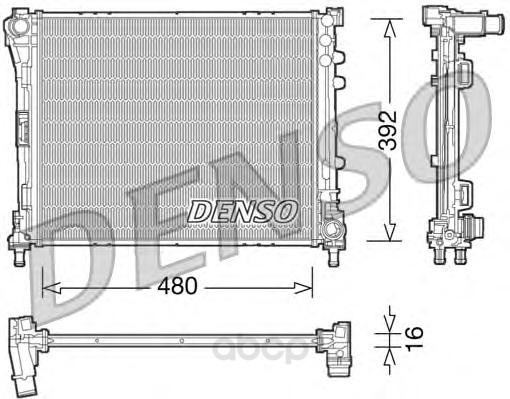 

Радиатор охлаждения двигателя DENSO DRM09087