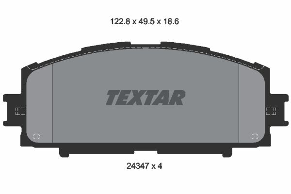 

Тормозные колодки Textar дисковые 2434701