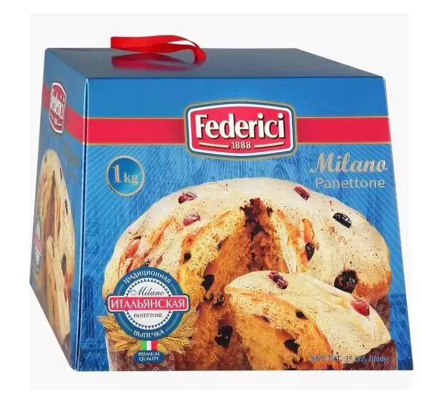 фото Кулич пасхальный federici milano panettone 1000 г