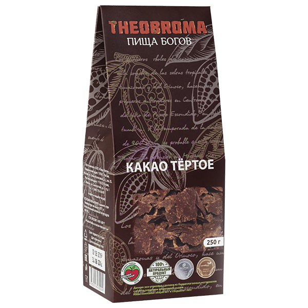 фото Какао theobroma пища богов тертое 250 г