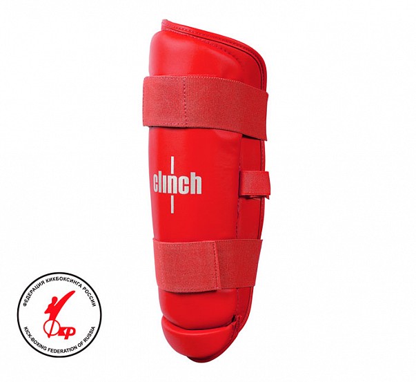 фото Защита голени clinch shin guard kick красная xs