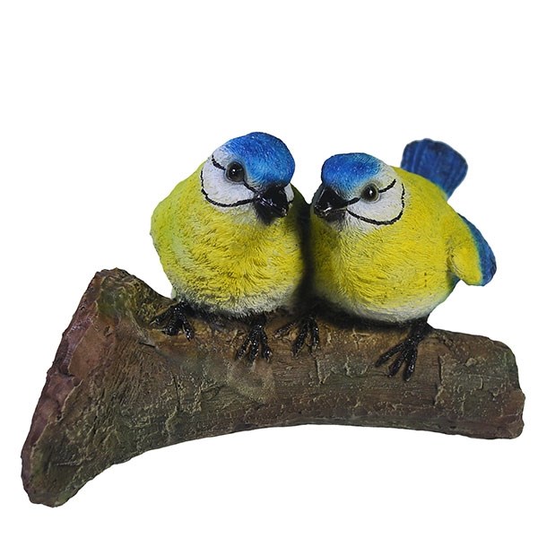 Фигура садовая навесная Синицы на ветке L16.5W8.5H12.5 см.