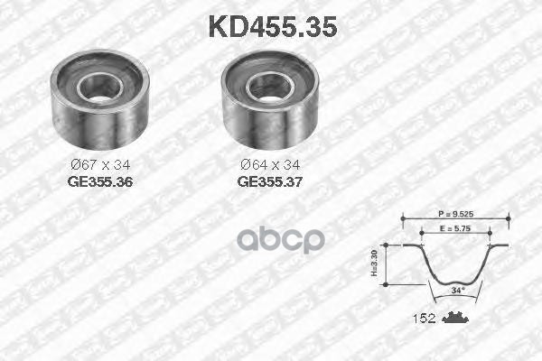 фото Ремень грм snr kd45535 ntn-snr