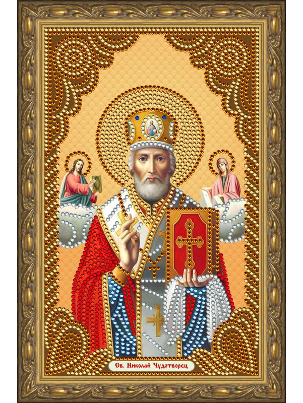 фото Алмазная картина color kit святой николай чудотворец