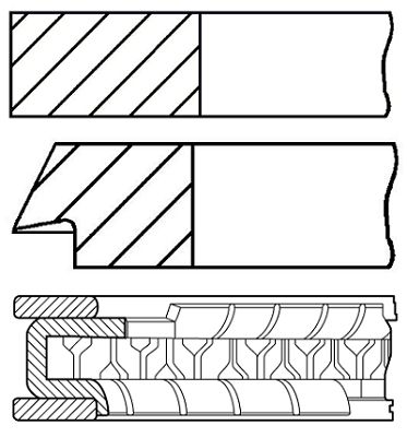 

Комплект поршневых колец GOETZE ENGINE 08-306907-00