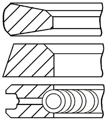 

Комплект поршневых колец GOETZE ENGINE 08-784811-00