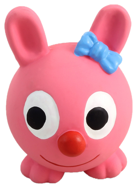

Жевательная игрушка для собак Triol Зайчонок из латекса, розовый, 6,5 см