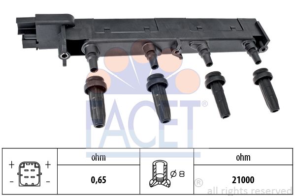 Катушка зажигания FACET 9.6308