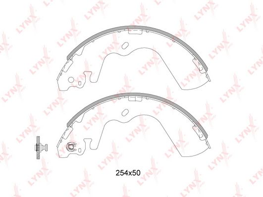 

Комплект тормозных колодок LYNXauto BS-3603