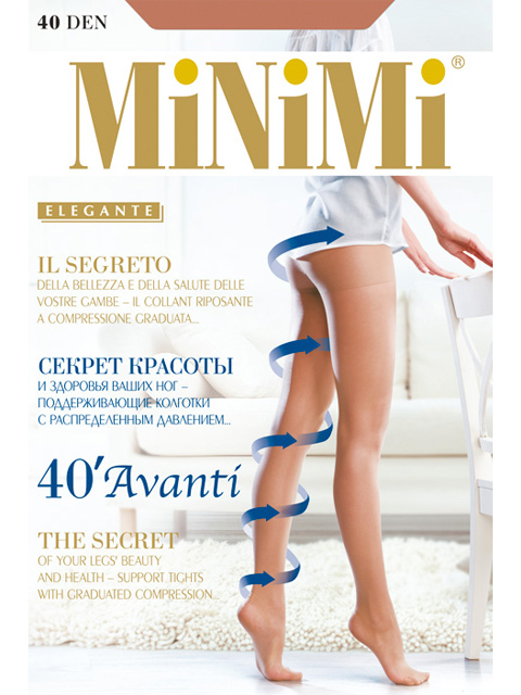 

Колготки женские MiNiMi AVANTI 40 телесные  (L, Телесный, AVANTI 40