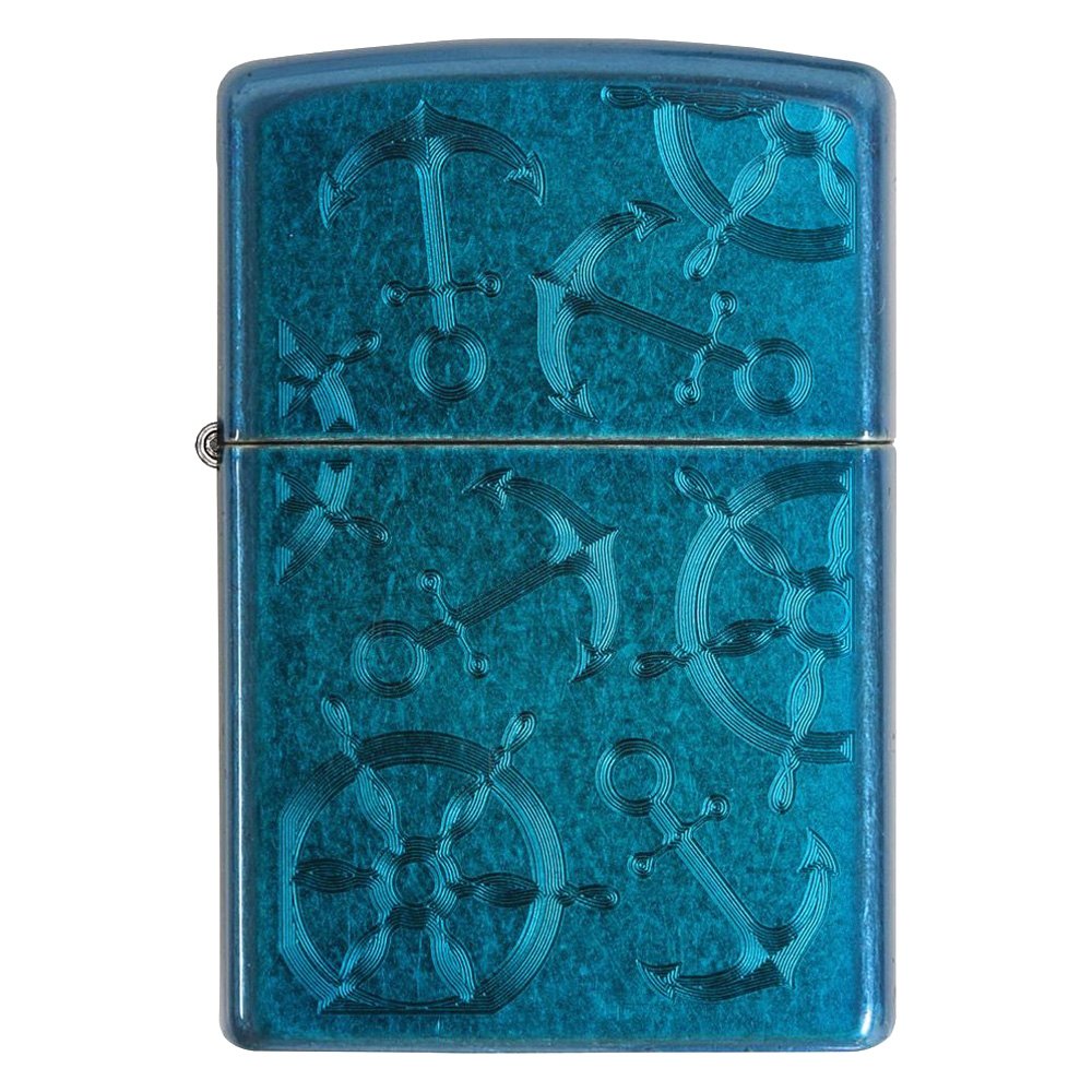 

Бензиновая зажигалка Zippo Iced Nautical Cerulean, Синий, Iced Nautical