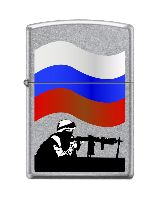 

Бензиновая зажигалка Zippo 207 Russian Soldier Street Chrome, 207 Russian Soldier