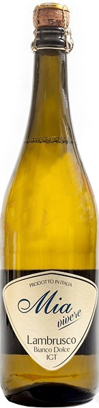 

Игристое вино Cantine Quattro Valli Mia Vivere Lambrusco Bianco Dolce IGT, Lambrusco