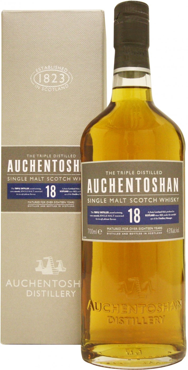 фото Виски auchentoshan 18 years gift box 0.7 л