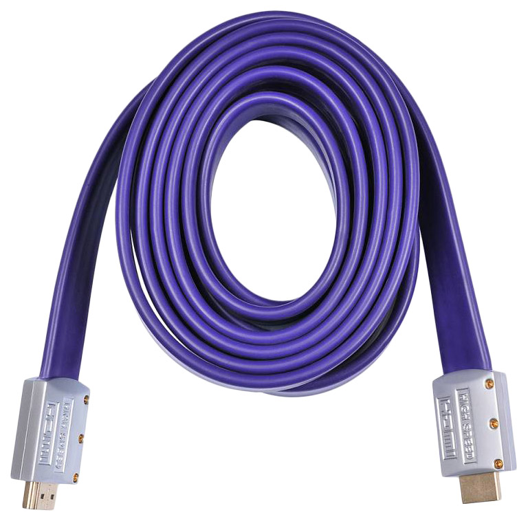 Кабель BURO HDMI - HDMI, 3м Purple (817221)