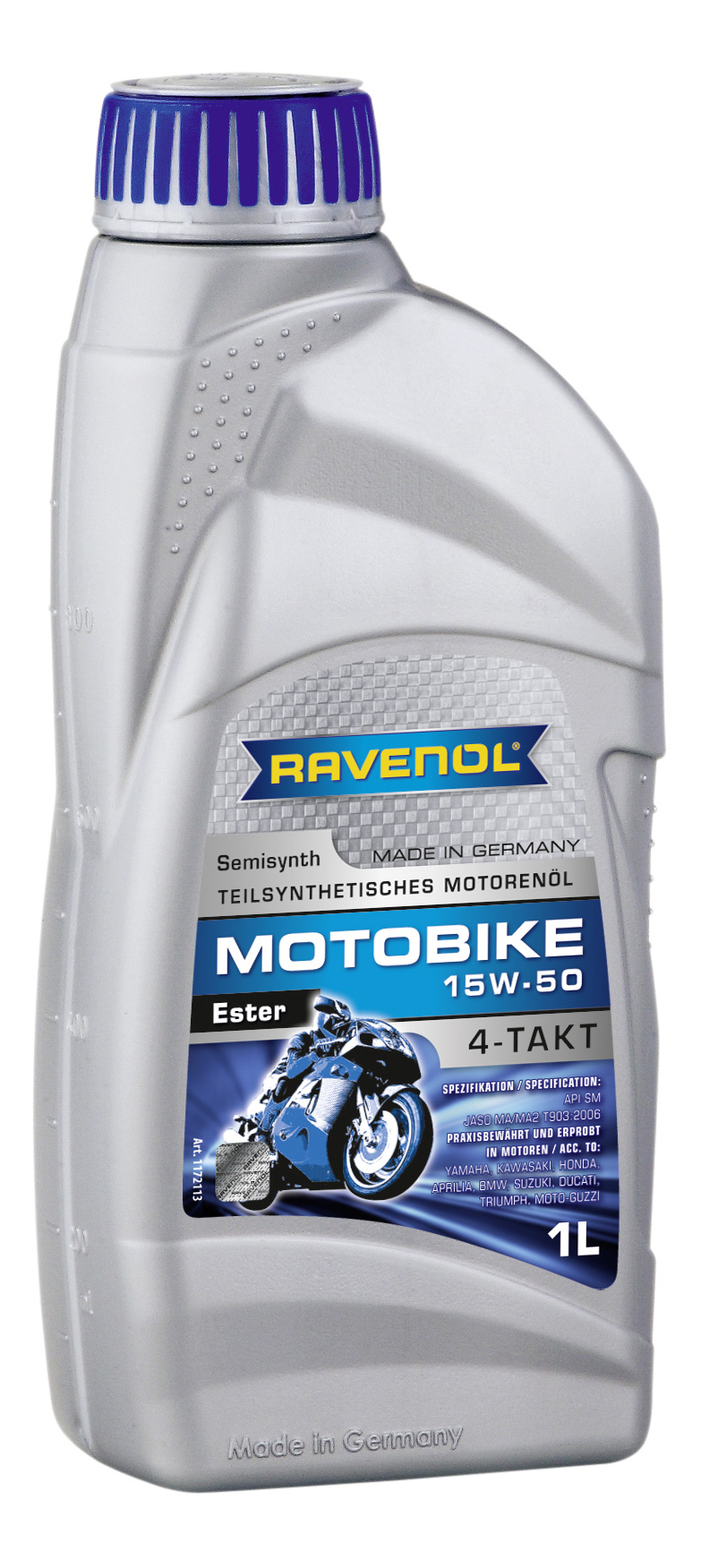 фото Моторное масло ravenol motobike 4-t ester 15w-50 1л