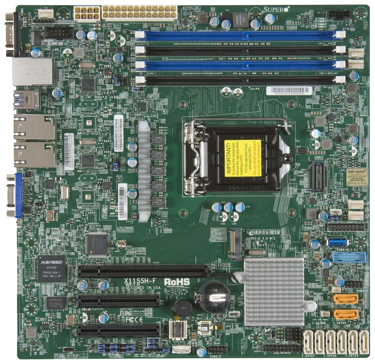 фото Материнская плата supermicro mbd-x11ssh-f-o