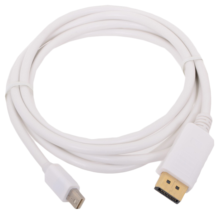 фото Кабель vcom displayport-mini displayport, m-m 1,8м white (cg681-1.8m)