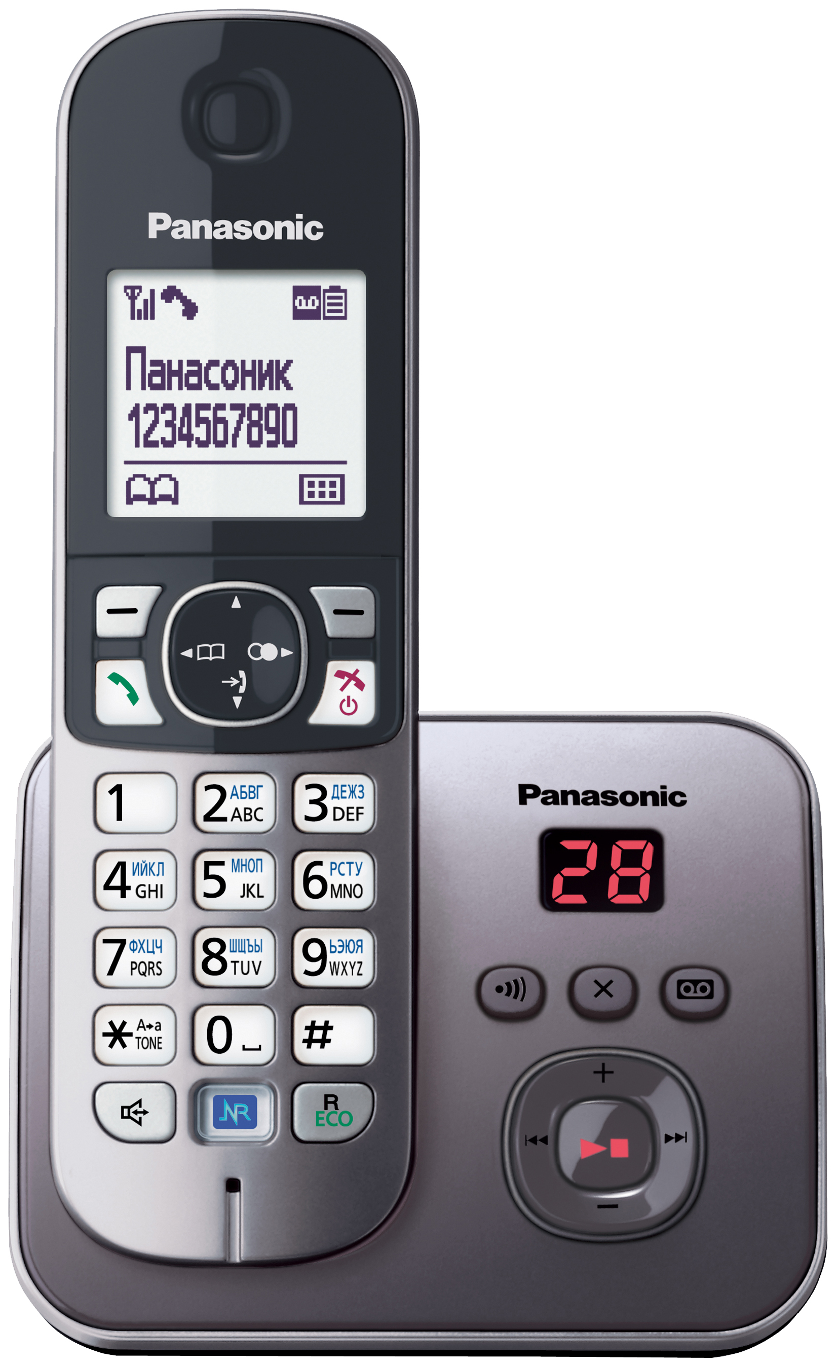 фото Телефон dect kx-tg6821rum серый panasonic