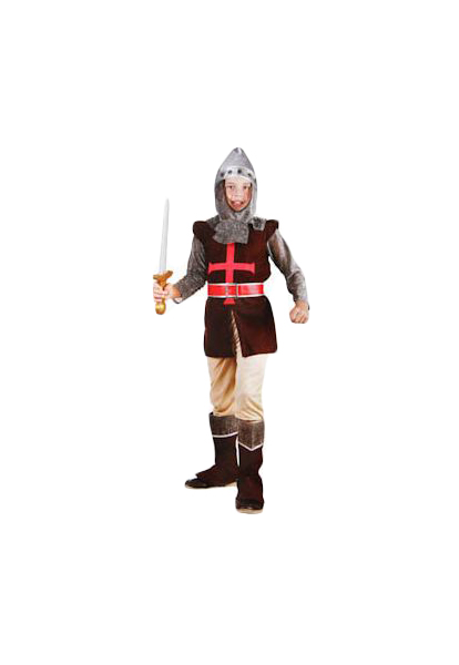 Карнавальный костюм Snowmen Рыцарь, цв. коричневый; красный; серый р.122 карнавальный костюм пуговка 4012 к 18 коричневый 98