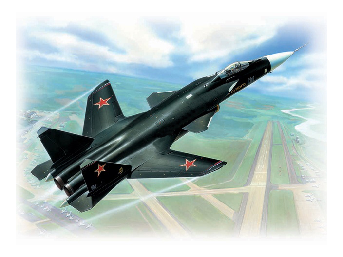 фото Модель для сборки zvezda самолет су-47 беркут подарочный набор