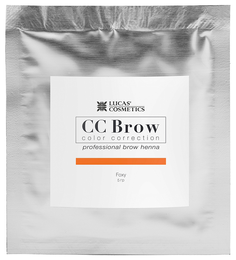 Хна для бровей LUCAS' COSMETICS CC Brow Foxy саше 5 гр lucas кисть для помады s22 cc brow