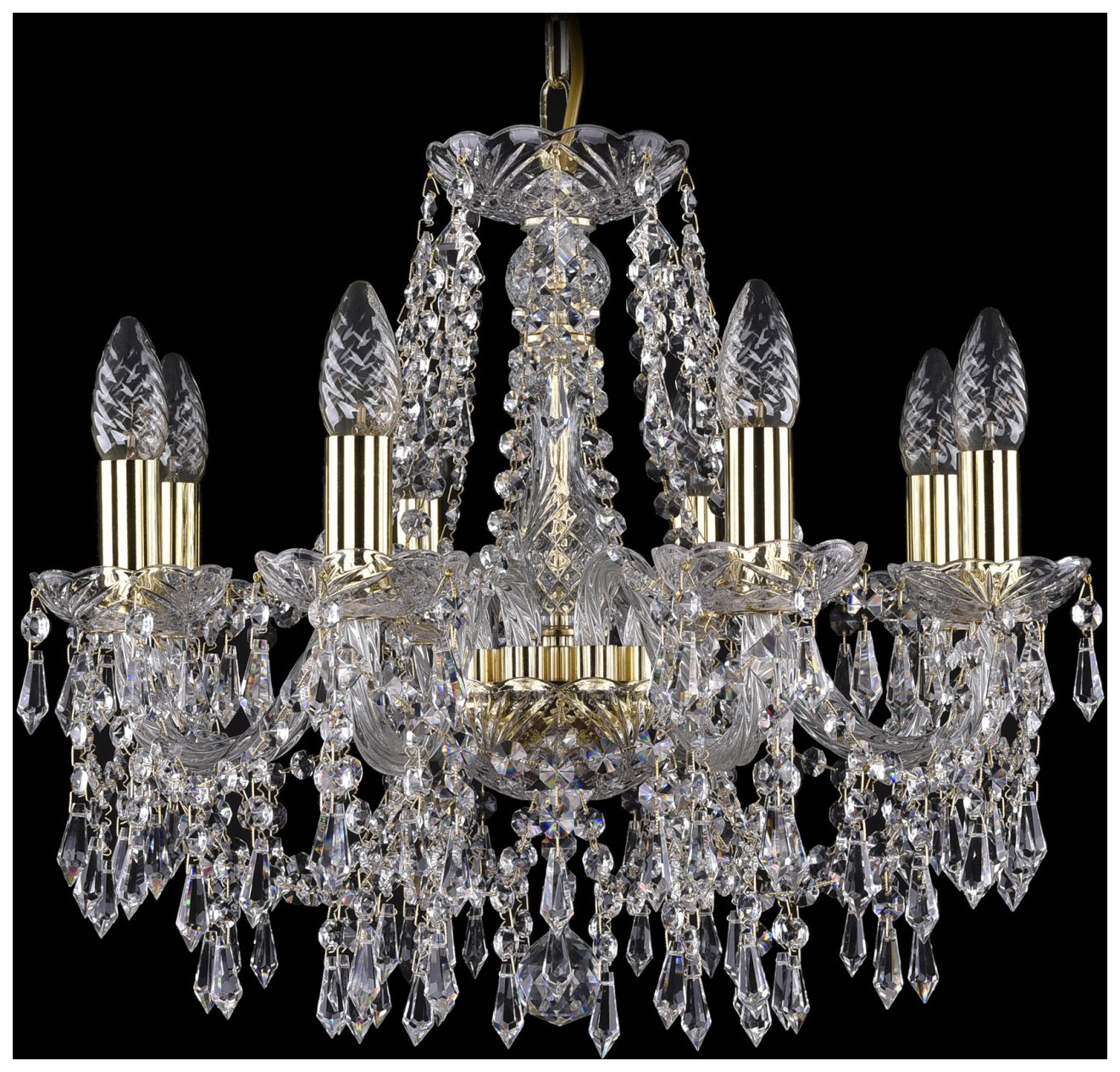 

Люстра подвесная Bohemia Ivele Crystal 1403/8/160/G, 1403/8/160/G