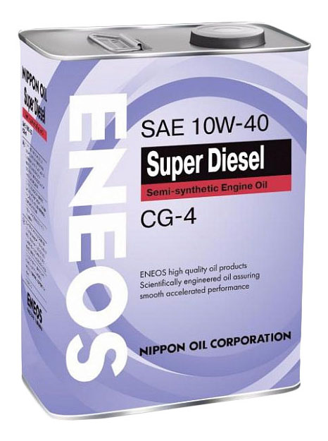 Моторное масло Eneos Super Diesel Semi-Synthetic 10W40 4л