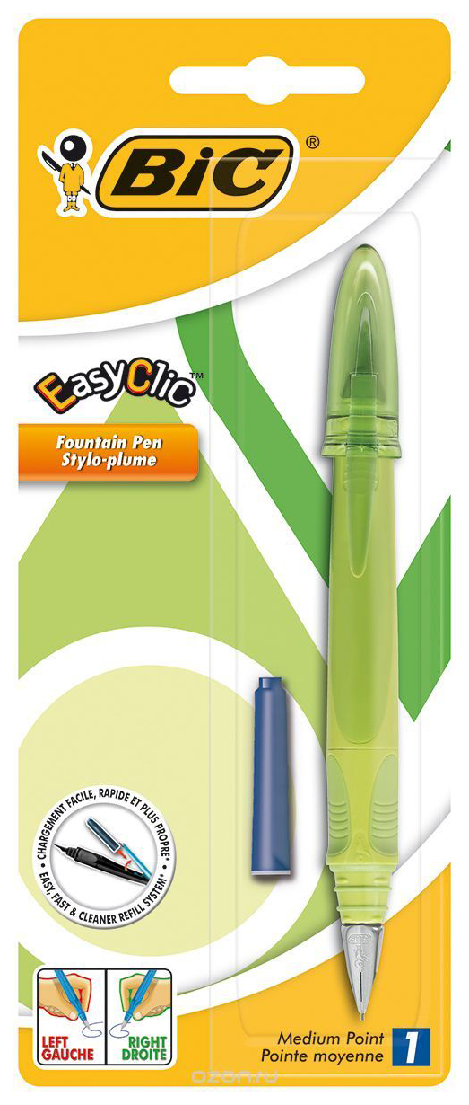 фото Ручка перьевая bic easy clic classic b8479004 блистер