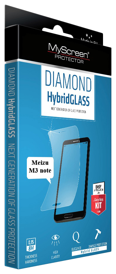 

Защитное стекло Lamel для Meizu M3 Note, DIAMOND HybridGLASS