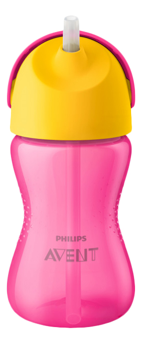 Детский поильник с ручками и трубочкой Philips Avent SCF798/02 300 мл, с 12 месяцев детский неопреновый жилет raf розовый с 24 месяцев