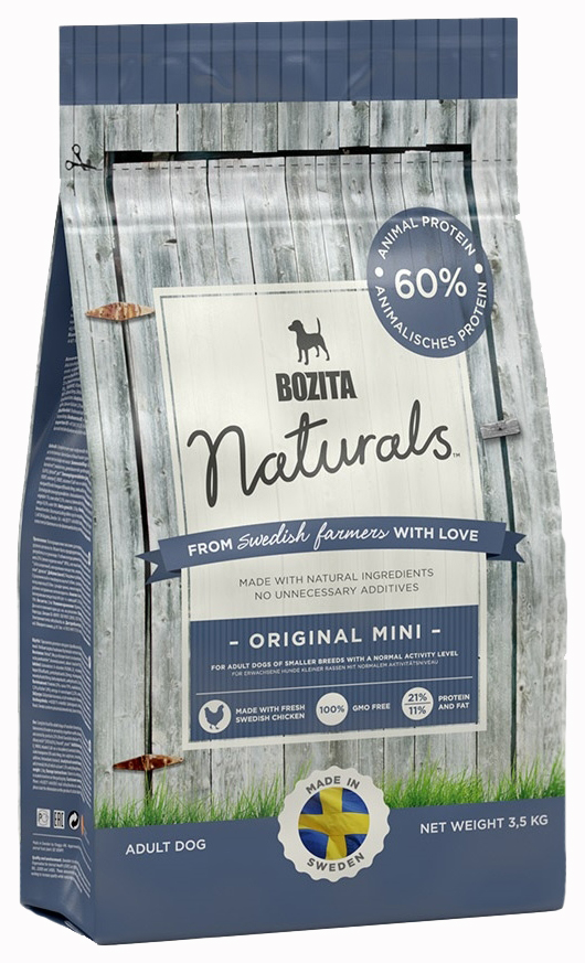 фото Сухой корм для собак bozita naturals original mini, для мелких пород, курица, 3,5кг