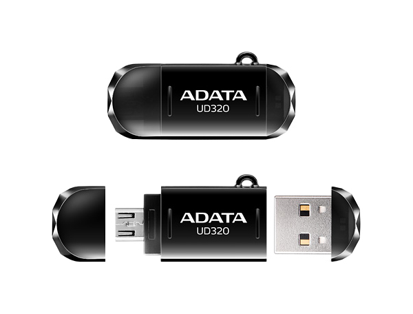 фото Флешка adata uc330 64гб black (aud320-64g-rbk)