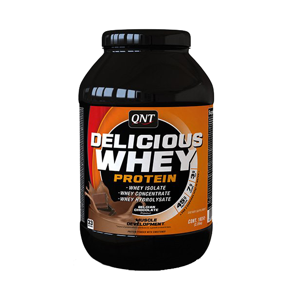 фото Протеин qnt delicious whey protein, 908 г, belgian chocolate