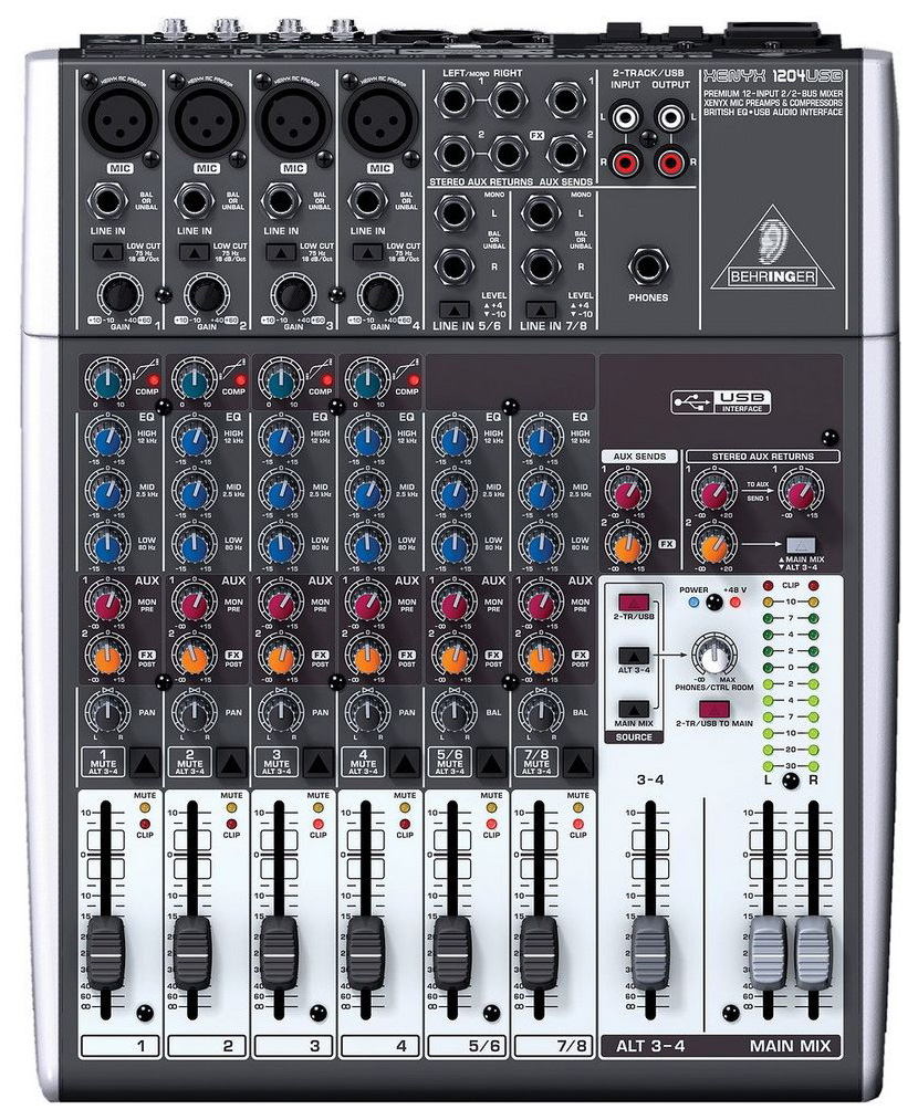 фото Микшерный пульт behringer xenyx 1204usb