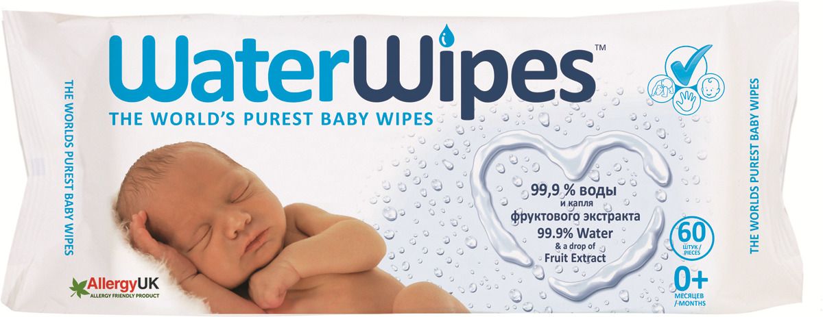 фото Детские влажные салфетки waterwipes 60 шт