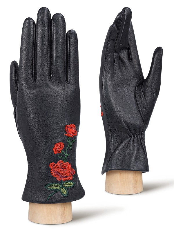 Перчатки женские Eleganzza IS02450 черные 6.5