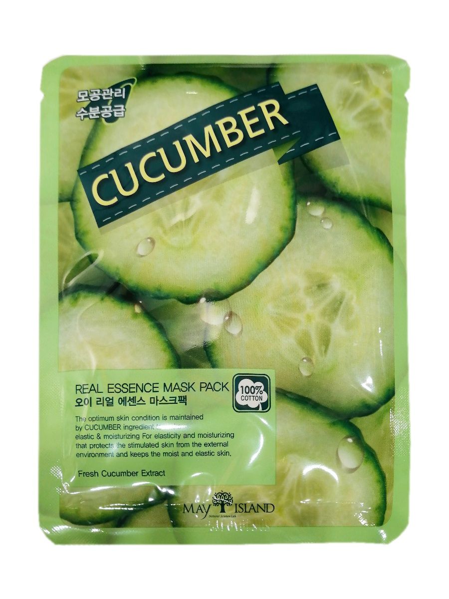 Маска для лица May Island Real Essense Cucumber Mask Pack 25 мл