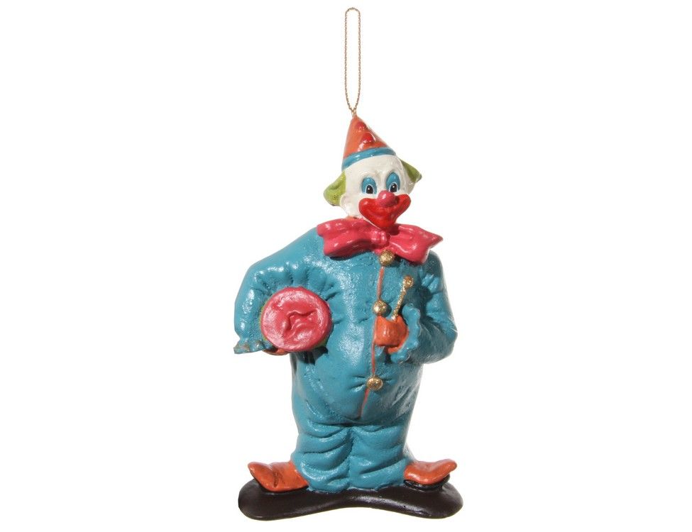 Елочная игрушка ShiShi Милый клоун 46363 10,5 см 1 шт.