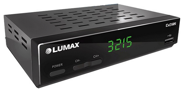 фото Dvb-t2 приставка lumax dv-3215hd black