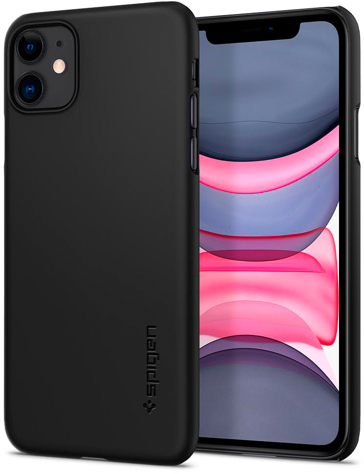 фото Чехол spigen thin fit 076cs27178 для iphone 11 black