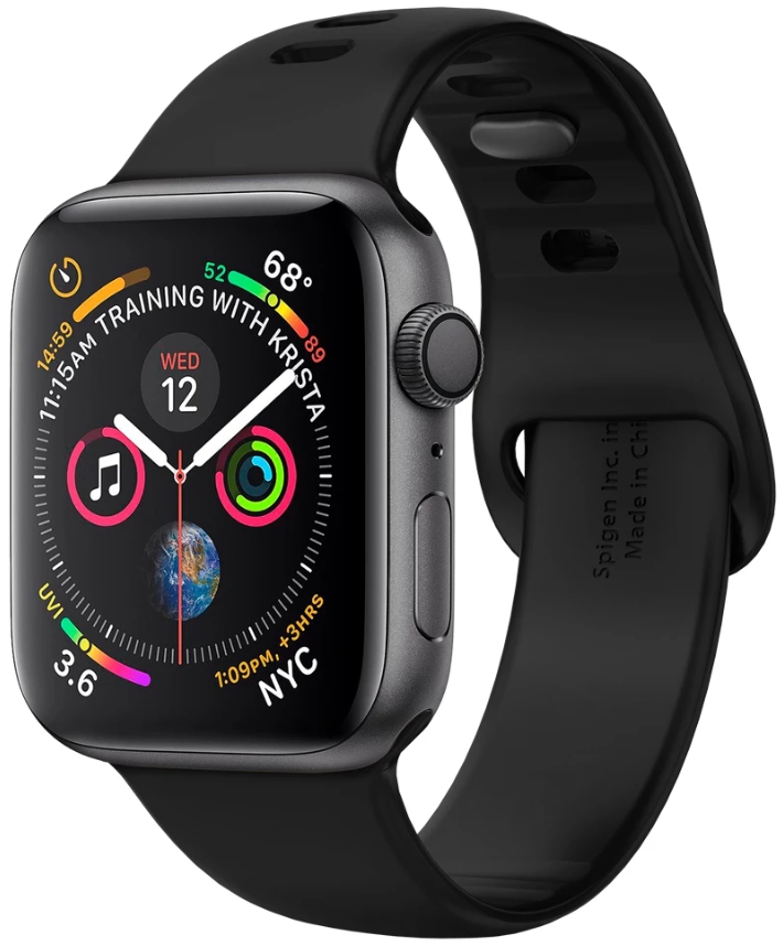 

Ремешок Spigen Air Fit (061MP25405) для Apple Watch Series 2/3/4/5 38/40 mm (Black), Air Fit для Apple Watch Series 2/3/4/5 38/40 mm