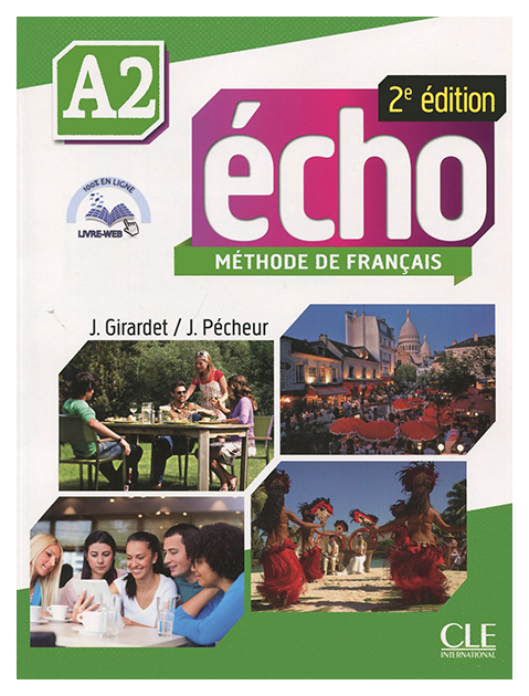 фото Книга cle international "echo niveau a2 eleve + portfolio (+ dvd)"