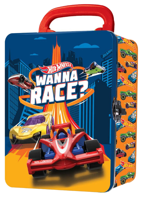 

Портативный кейс для хранения 18 машинок Hot Wheels, цвет: оранжевый
