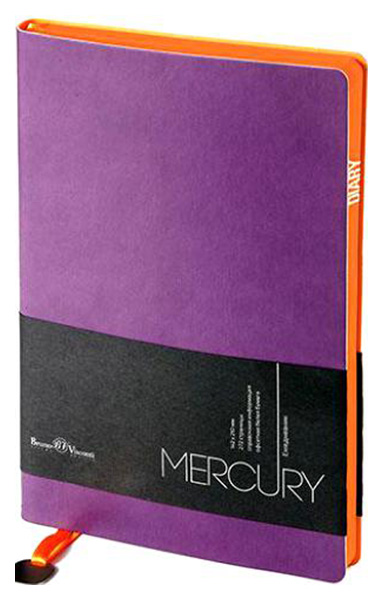 

Ежедневник недатированный Альт «Mercury» , А5, 136 листов, фиолетовый