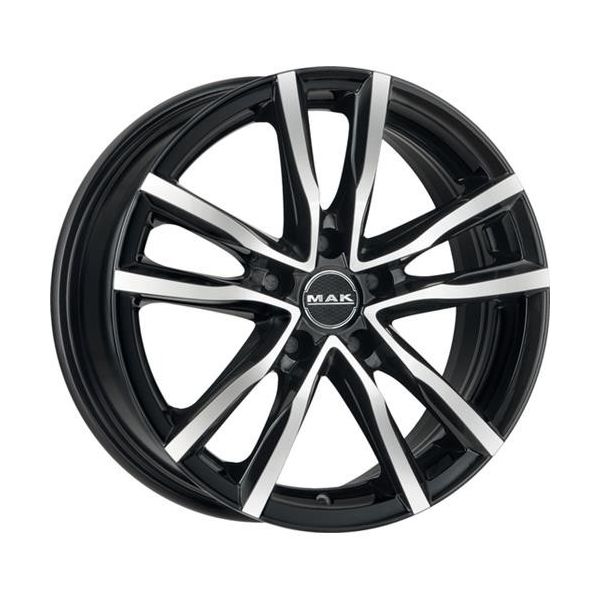 фото Колесный диск mak milano 6,5/r16 5*114,3 et40 d76 black mirror f6560mibm40ff