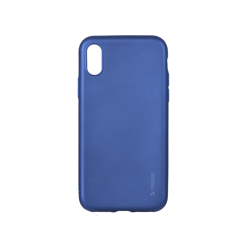 фото Чехол deppa case silk для apple iphone x/xs metallic blue