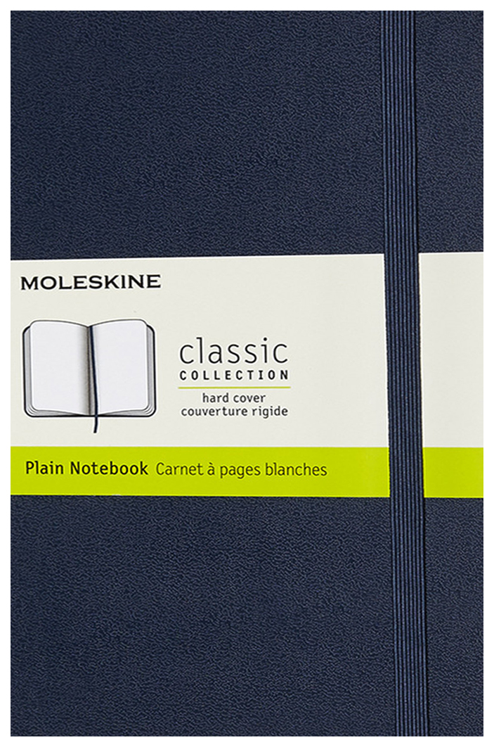

Блокнот Moleskine Classic Medium, 120 листов, нелинованный, 11,5 х 18 см,синий